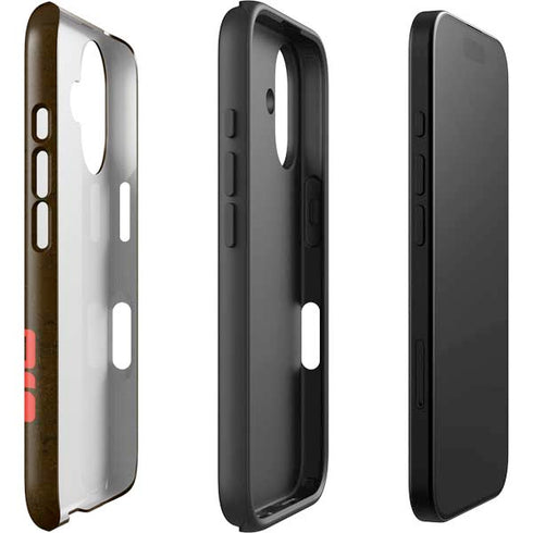 NFL Cleveland Browns Distressed iPhone 16 Impact Case